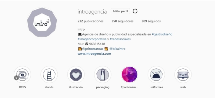 pantallazo instagram