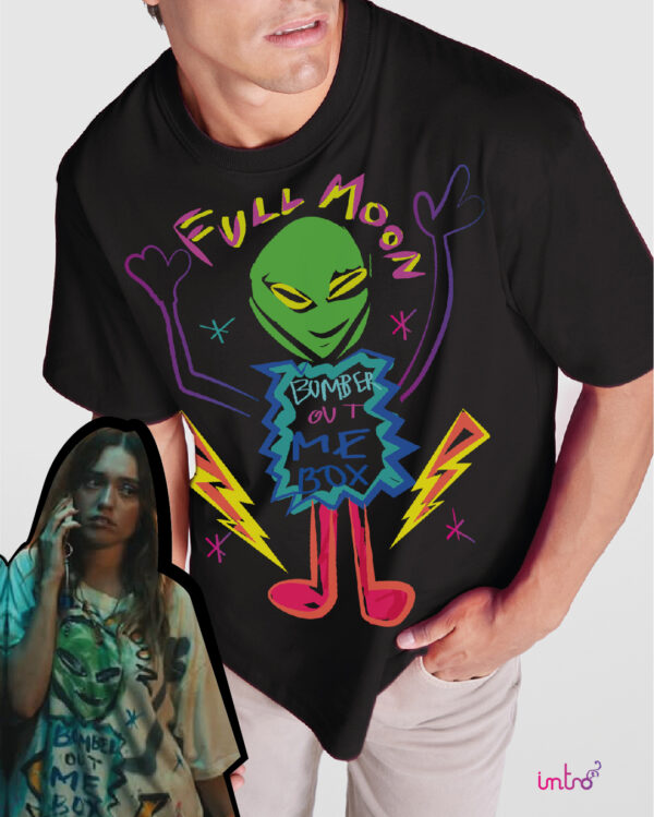 CAMISETA FULL MOON WHITE LOTUS BLACK